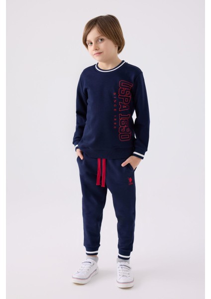 Erkek Çocuk Lisanslı Colorful Rib Detail Alt Üst Eşofman Takımı