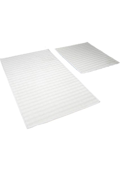 Pamuk Banyo Paspası 2 'li Set, Kaymaz Taban,banyo Paspası Klozet Takımı, Yıkanabilir, Yumuşak 60X100/40X60 cm fiyatları