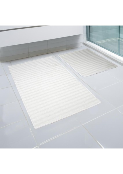 Pamuk Banyo Paspası 2 'li Set, Kaymaz Taban,banyo Paspası Klozet Takımı, Yıkanabilir, Yumuşak 60X100/40X60 cm modelleri