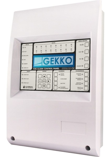 GEKKO+1 1 Loop Yangın Alarm Kontrol Paneli 125 Adres