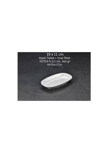 Melamin Int Kayık Tabak 19 cm 6 Adet
