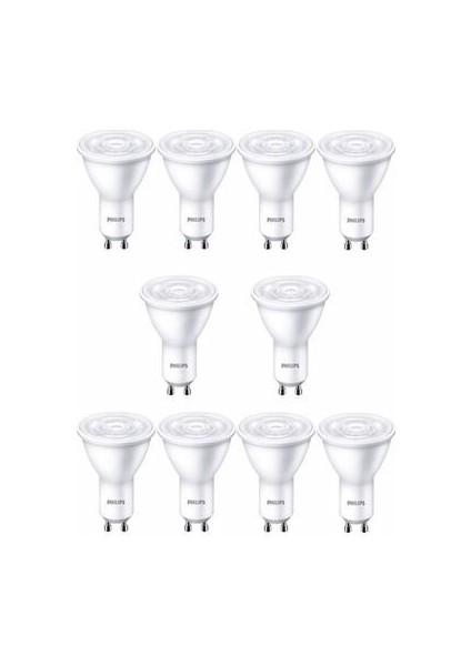 Essential LED Spot 4,7-50W GU10 3000K Sarı Işık 10 Adet