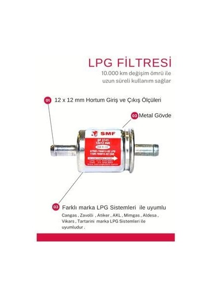 Lpg Filtresi 12X12 2 Adet