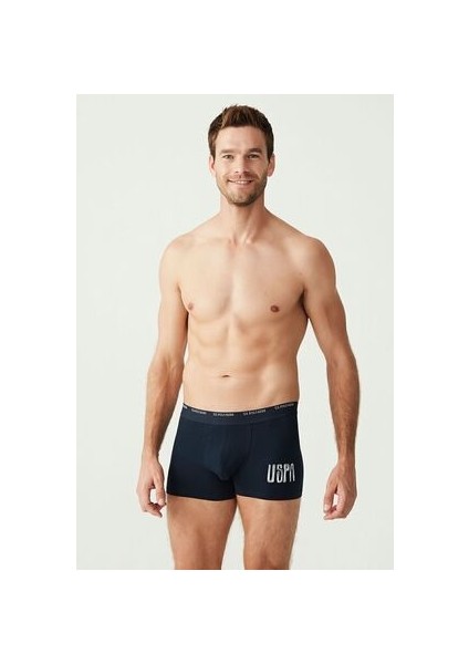 Erkek Lacivert - Lacivert Melanj 3'lü Boxer 80338 indirimleri