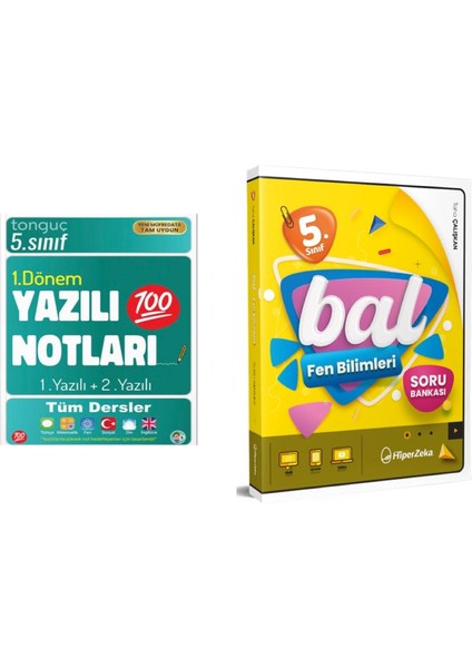 5. Sınıf Yazılı Notları 1. Dönem 1 ve 2. Yazılı 2026 ve Hiper Zeka 5. Sınıf Bal Fen Bilimleri Soru Bankası 2026 - Taha Çalışkan