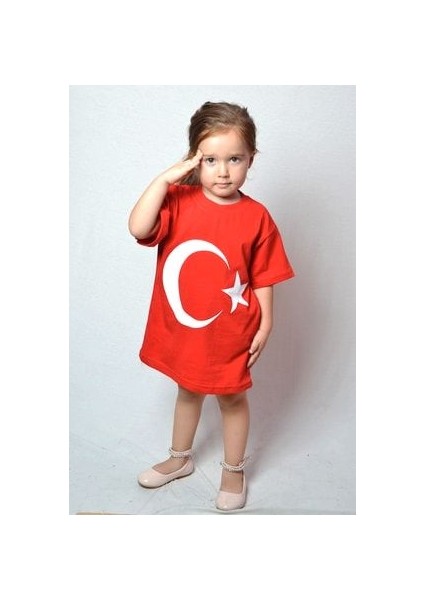 Çocuk Türk Bayraklı T-Shirt