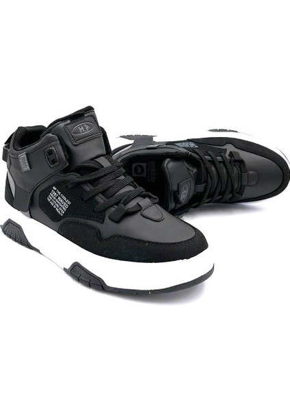 M.p 242-2063 Phlon Hafif Taban Bağcıklı Bilekli Kadın Spor Ayakkabı Siyah