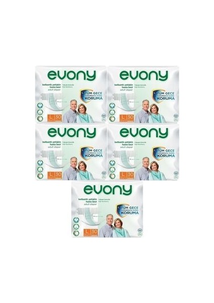 Hasta Bezi Yetişkin Bel Bantlı Tekstil Yüzey L-Büyük Boy 150 Adet (5pk*30)
