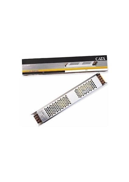 21 Amper Süper Slim Fansız Şerit LED Trafosu (252W) Gümüş Renk Yüksek Performans