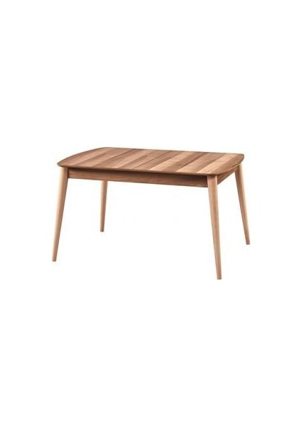 Mkd - Msa 187 / 170 cm Sabit Retro Dikdörtgen yemek Masası Cilasız Ahşap