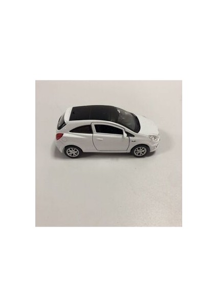 Die Cast Opel Corsa Metal Çek Bırak Araba - beyaz modelleri