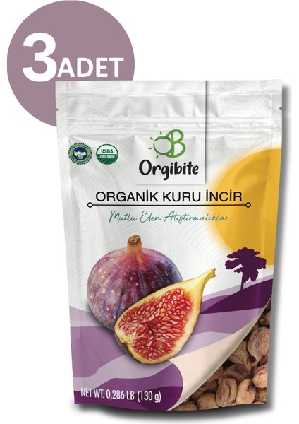 Organik Kuru Incir 130GR 3'lü Set