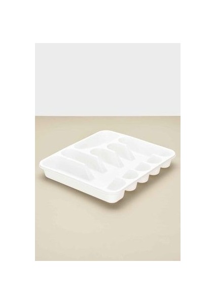 Maxi Çekmece Içi Kaşıklık Bölmeli Kaşık Organizer (Beyaz) fiyatları