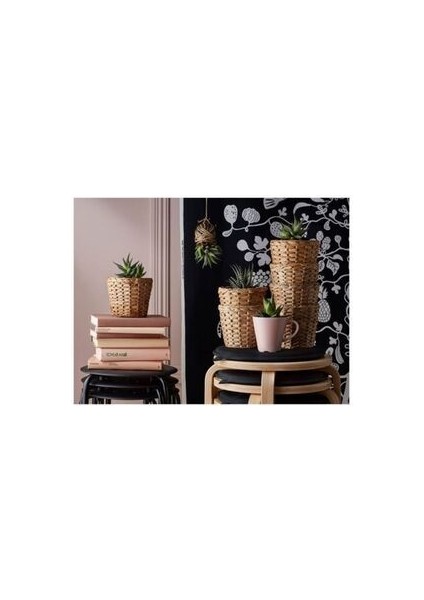 Fridfull Hasır Rattan Saksı 12 cm