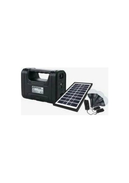 Aeron Güneş Enerjili LED Solar Aydınlatma Sistemi 3 Ampullü Set
