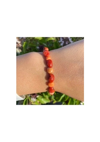 Renk Geçişli Orijinal Italyan Mercanı Bileklik