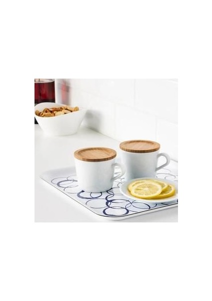 Försegla Ahşap Bardak Altlığı - Bambu - 9 cm - 2 Adet