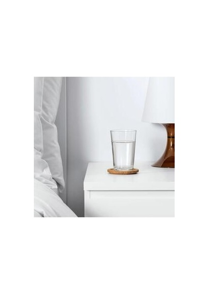 Försegla Ahşap Bardak Altlığı - Bambu - 9 cm - 2 Adet
