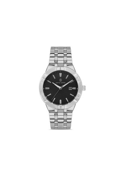 DG-8388GA-A2 Takvimli, Gümüş Renk Paslanmaz Çelik Kordonlu Erkek Kol Saati