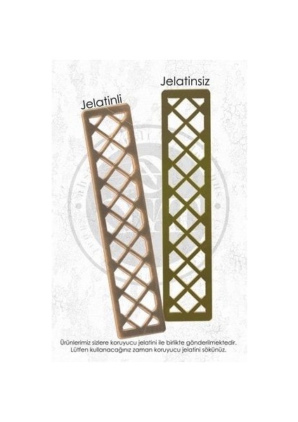 Dekoratif Pleksi Ayna / Koltuk Klapa Desen 2 Adet