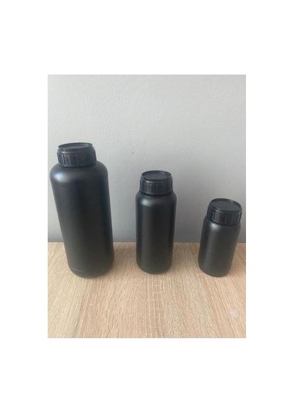 Numune Kabı 500 ml Siyah Mat Kimyasala Dayanıklı 1pak/10 Adet ( Tarım Şişesi )