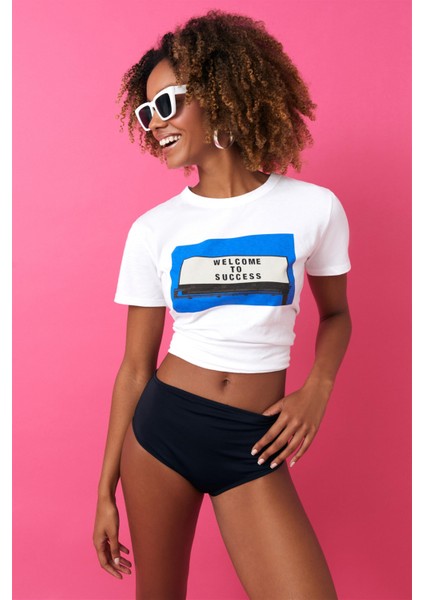 Siyah Yüksek Bel Bikini Altı