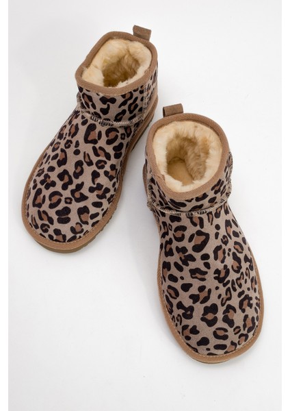 Zaz Kum Desenli Deri Kadın Bilekte Bot fiyatları