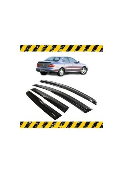 Hyundai Elantra Mügen Cam Rüzgarlığı 1996 - 2001 Arası 4 Lü Set