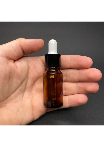 10 Adet 10 ml Cam Damlalıklı Şişe- Damlalıklı Yağ Şişesi