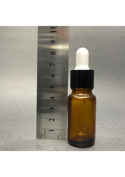 10 Adet 10 ml Cam Damlalıklı Şişe- Damlalıklı Yağ Şişesi