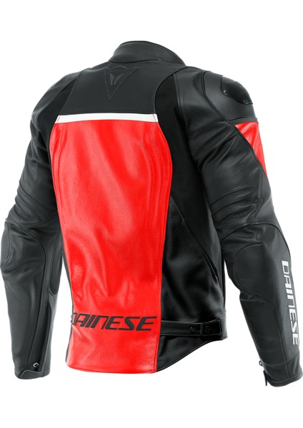 /RACING 4 LEATHER LAVA RED BLACK