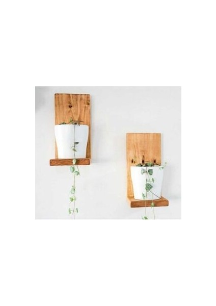 Genel Markalar Ahşap Tekli Saksılık Çiçeklik Duvar Rafı fiyatları