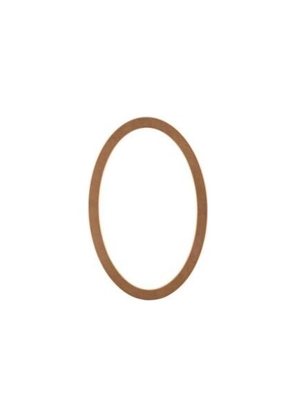 Mkd - Ayn 214 / 100 cm Oval Ayna Ahşap Ham Cilasız