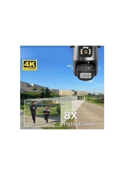 AV-M21 İç ve Dış Mekan Kablosuz Wifi Kamera - 6 mp 3 Lensli 10X Zoom Ptz fırsatları