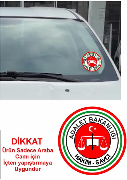 Hakim ve Savcı Adalet Bakanlığı Logo Araba Oto Motosiklet Sticker 00144