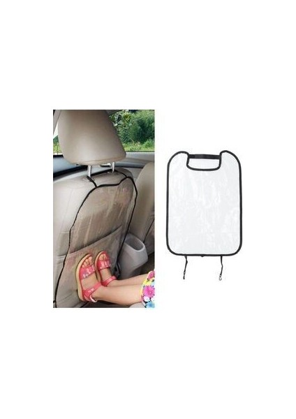 Araç Içi 2 Adet Koltuk Arkası Şeffaf Pvc Koruyucu Kılıf Şeffaf Koltuk Kılıfı