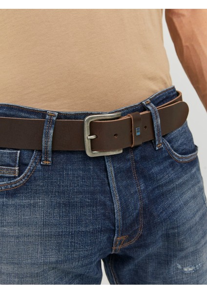 Jacflag 4 cm Erkek Deri Kemer