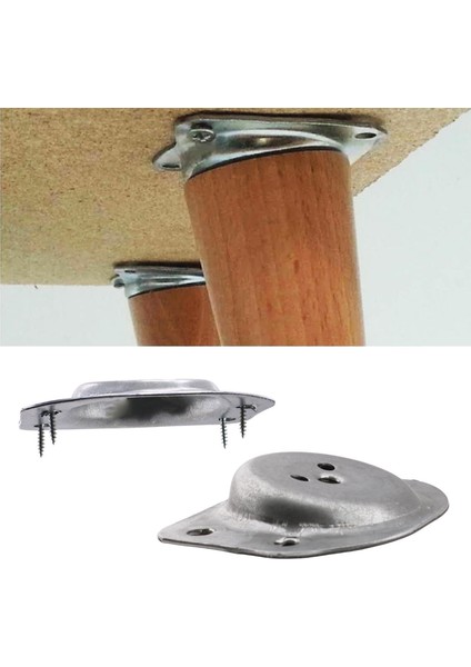3'lü Ahşap Sehpa Ayak Takımı 40 cm Zigon - Puf - Tabure