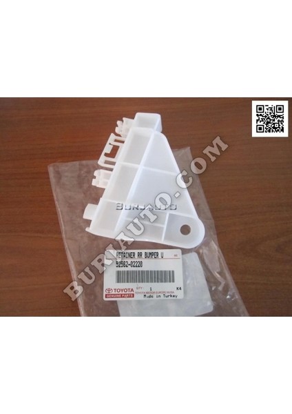 Tampon Bağlantı Braketi Corolla Arka 13SONRASI Sağ (Üçgen) (Oem No: 52562-02220)