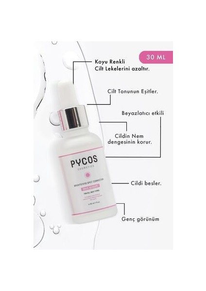 Beyazlatıcı ve Leke Karşıtı Cilt Bakım Serumu 30 ml fiyatları