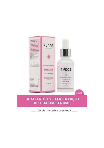 Beyazlatıcı ve Leke Karşıtı Cilt Bakım Serumu 30 ml modelleri