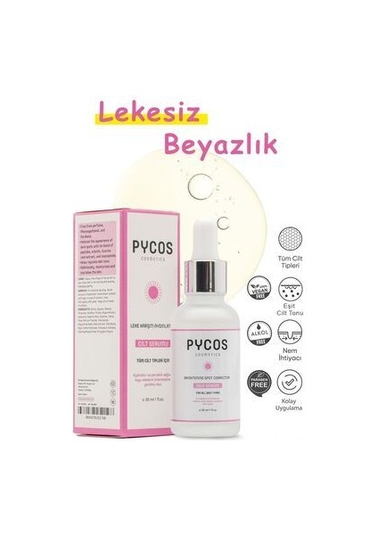 Beyazlatıcı ve Leke Karşıtı Cilt Bakım Serumu 30 ml fırsatları