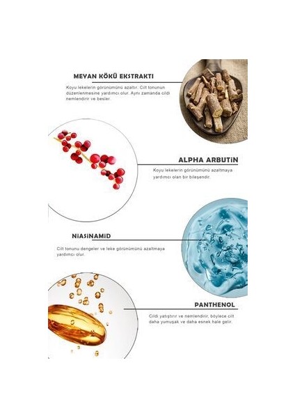 Beyazlatıcı ve Leke Karşıtı Cilt Bakım Serumu 30 ml indirimleri