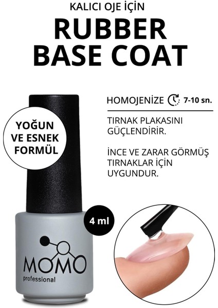 Kalıcı Oje İçin Rubber Base Coat, 4 ml