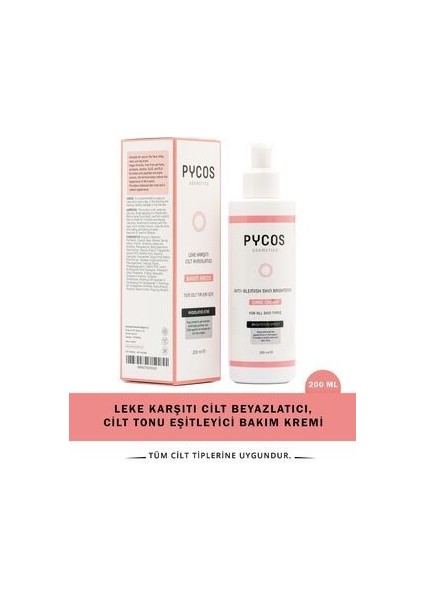Leke Karşıtı Cilt Beyazlatıcı, Cilt Tonu Eşitleyici Bakım Kremi 200 ml indirimleri