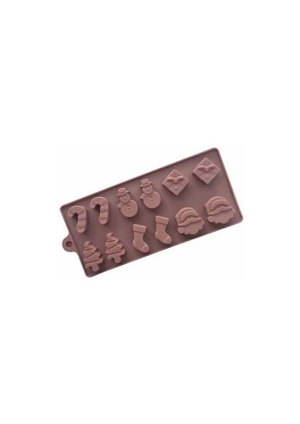 Silikon Çikolata Kalıbı Yılbaşı