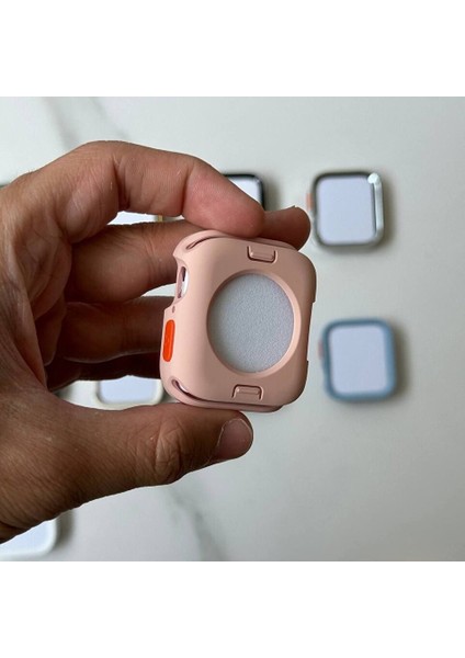 Apple Watch Uyumlu 5 6 7 8 9 45MM Kılıf Kasa ve Ekran Koruyucu 360 Tam Koruma Kapak fiyatları