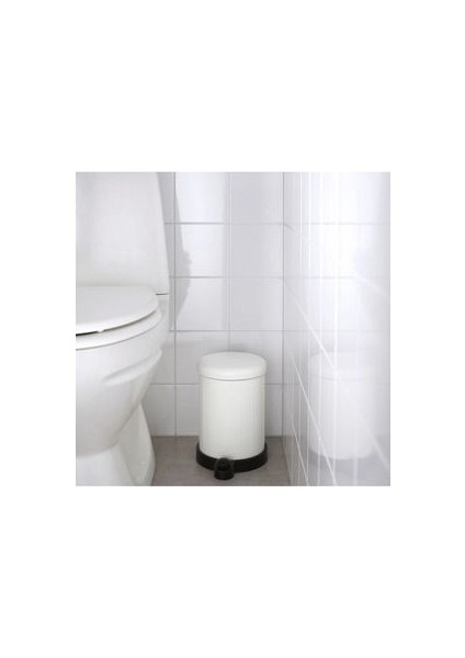 Toftan Çöp Kutusu 4 Lt 27 cm Beyaz