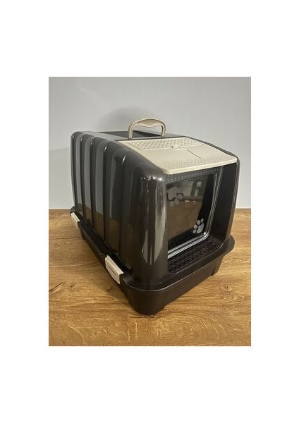 Xl Kapalı Kedi Tuvaleti 52X37,5X40 - Kürek ve Filtre Hediyeli (Comanchero)