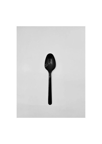 Plastik Kaşık Siyah 100'Lü